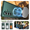 Husă Samsung Z Fold 8 Ultra MagRing integrală Frosted, Green