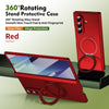 Husă Samsung Z Fold 8 Ultra MagRing integrală Frosted, Red