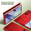 Husă Samsung Z Fold 8 Ultra MagRing integrală Frosted, Red