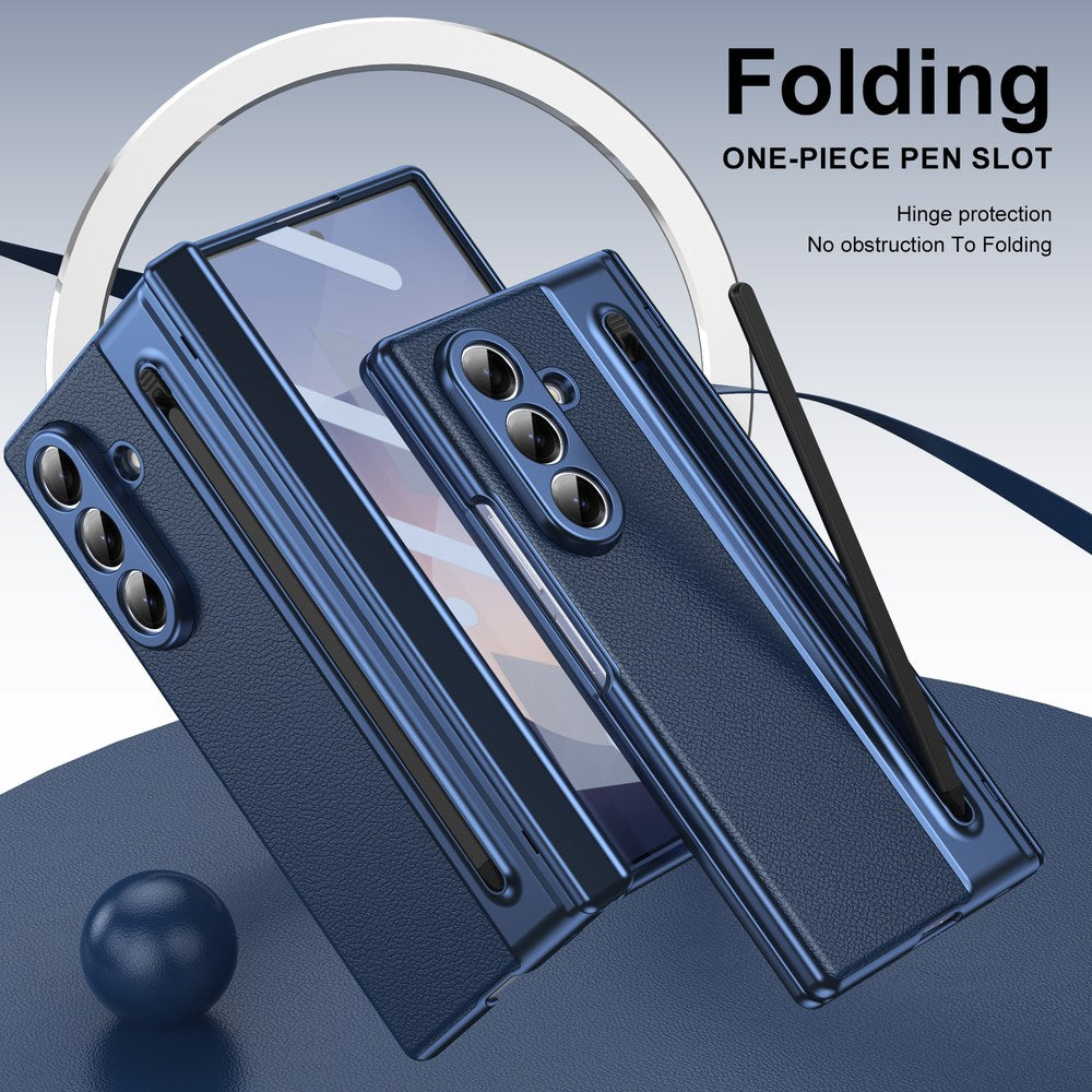 Husă Samsung Z Fold 8 Ultra Skin TouchPen, Blue