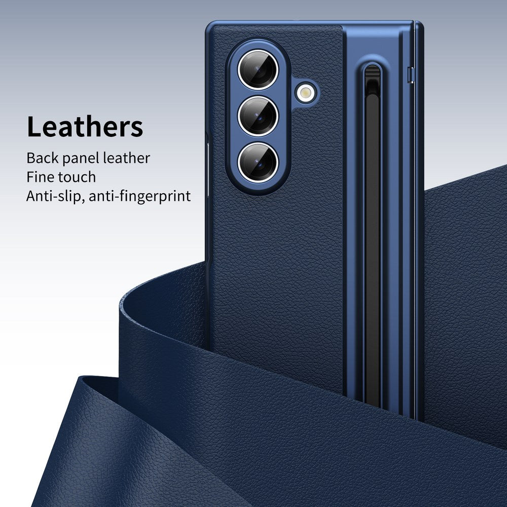 Husă Samsung Z Fold 8 Ultra Skin TouchPen, Blue