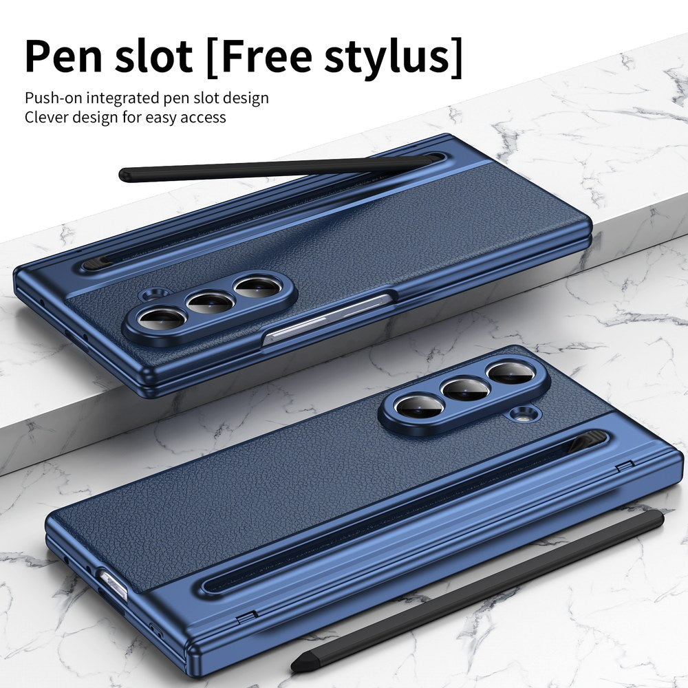Husă Samsung Z Fold 8 Ultra Skin TouchPen, Blue