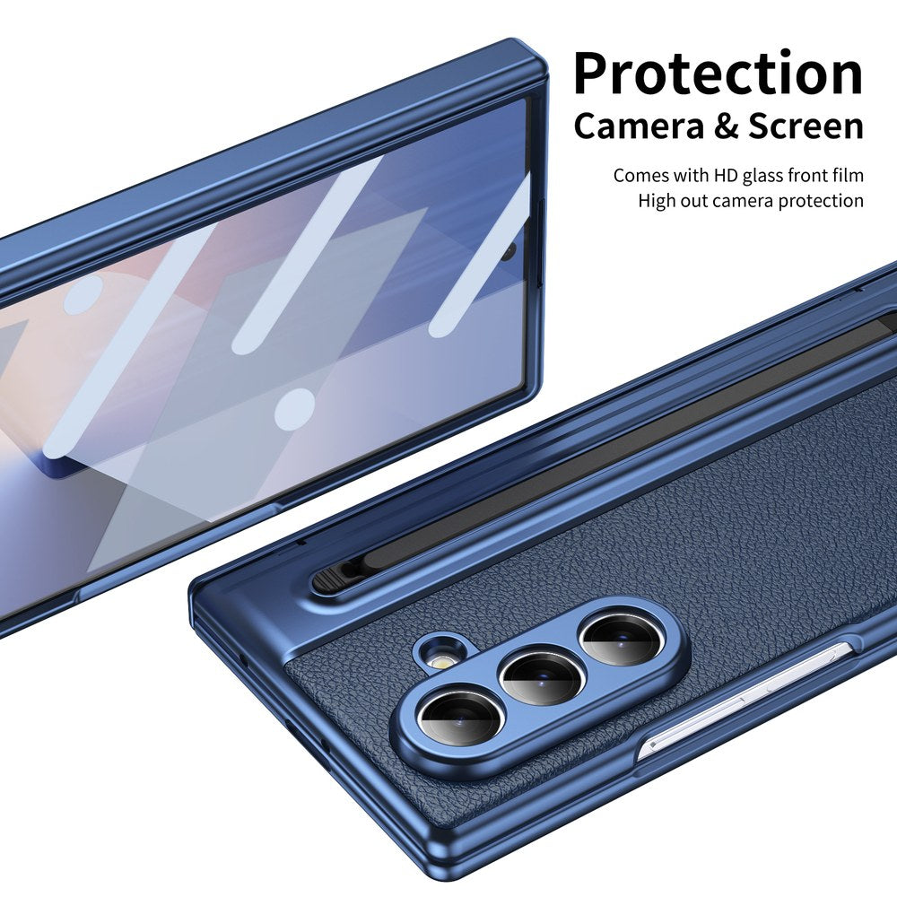Husă Samsung Z Fold 8 Ultra Skin TouchPen, Blue