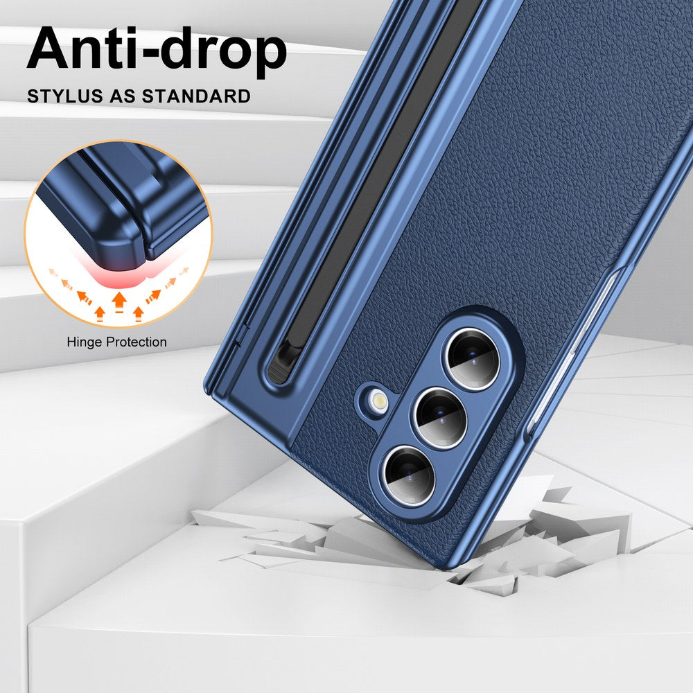 Husă Samsung Z Fold 8 Ultra Skin TouchPen, Blue