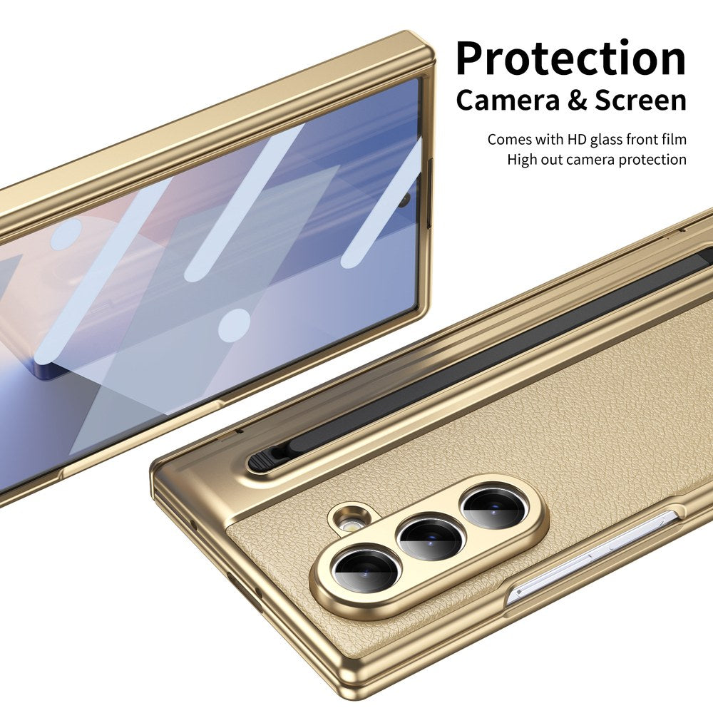 Husă Samsung Z Fold 8 Ultra Skin TouchPen, Gold