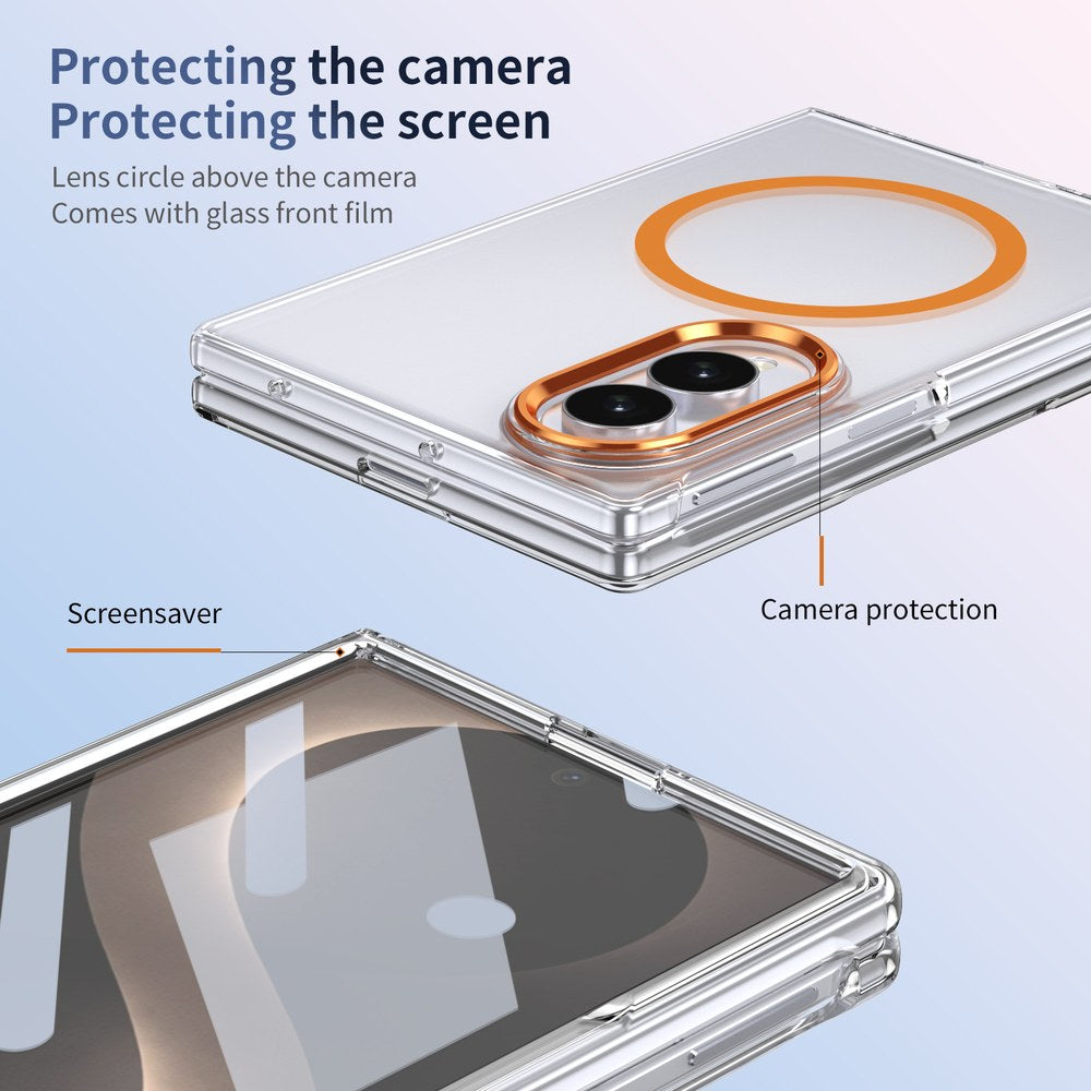 Husă Samsung Z Fold 8 IceMag integrală, Orange