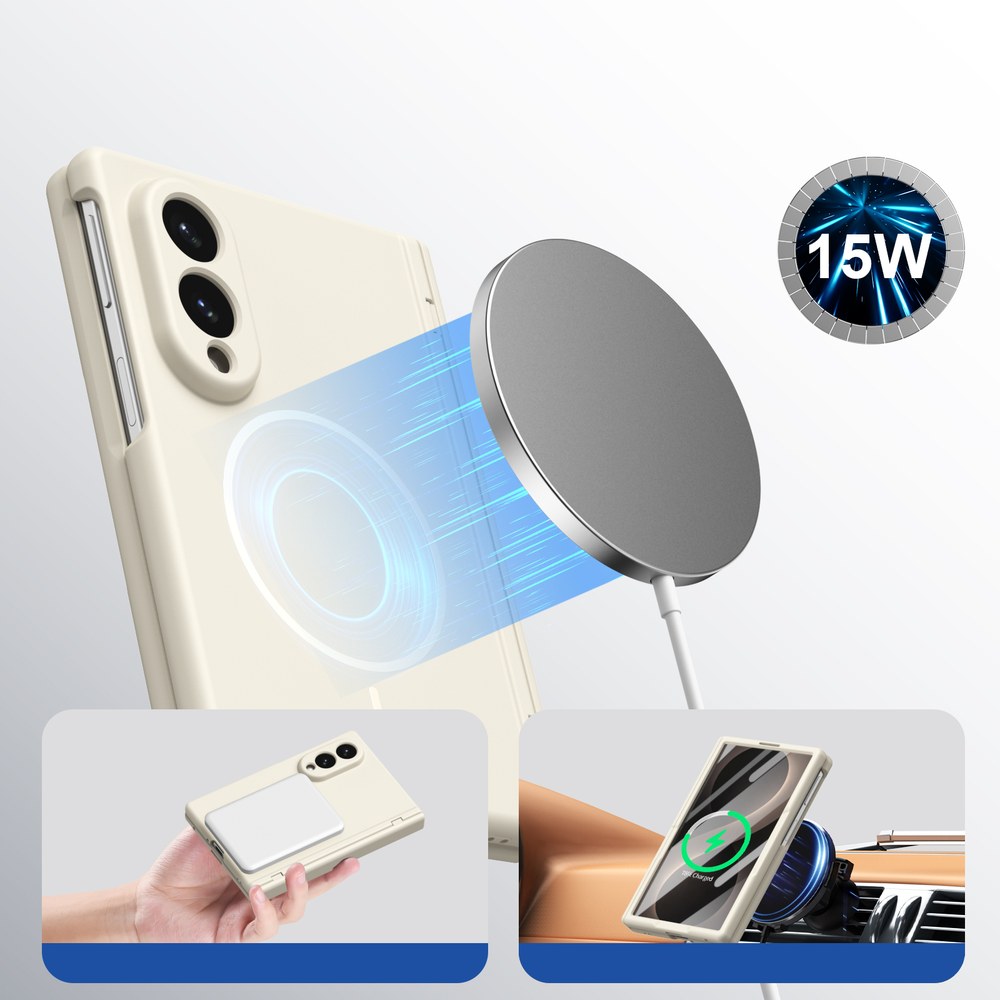 Husă Samsung Z Fold 8 MagThin integrală, Cream