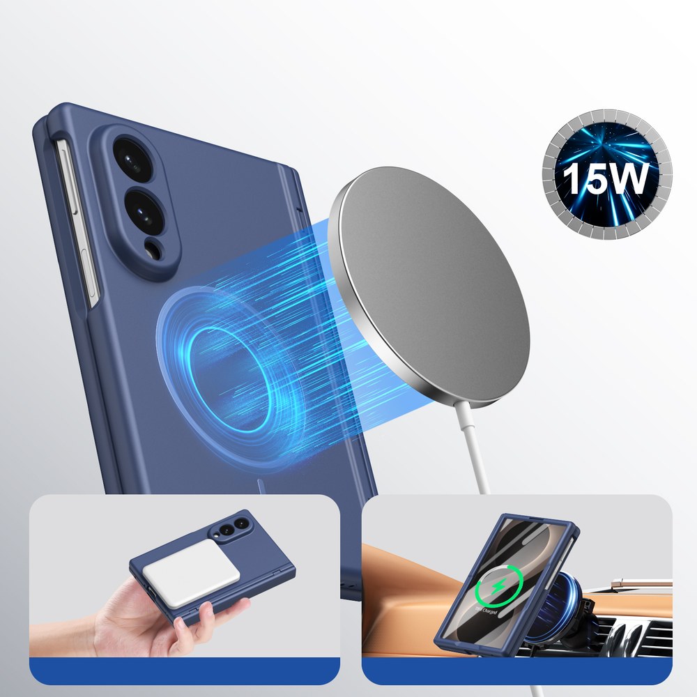 Husă Samsung Z Fold 8 MagThin integrală, Navy Blue