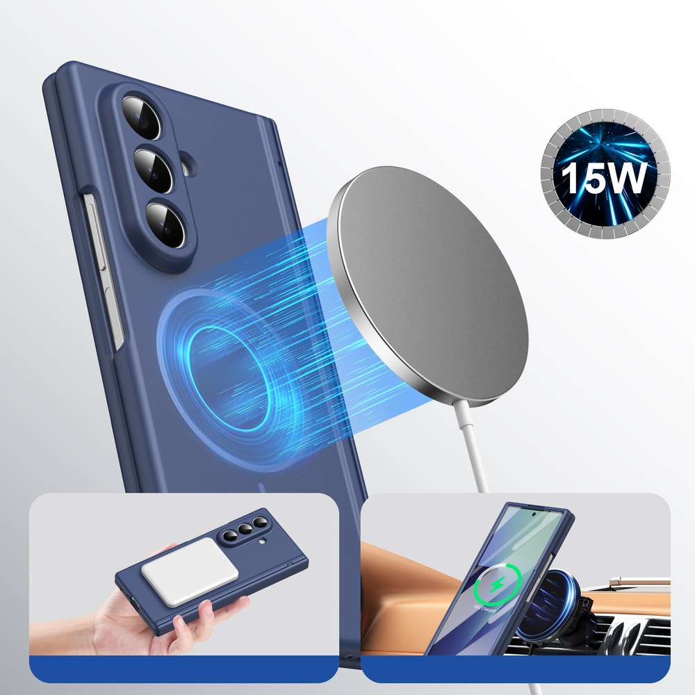 Husă Samsung Z Fold 8 Ultra MagThin integrală, Navy Blue