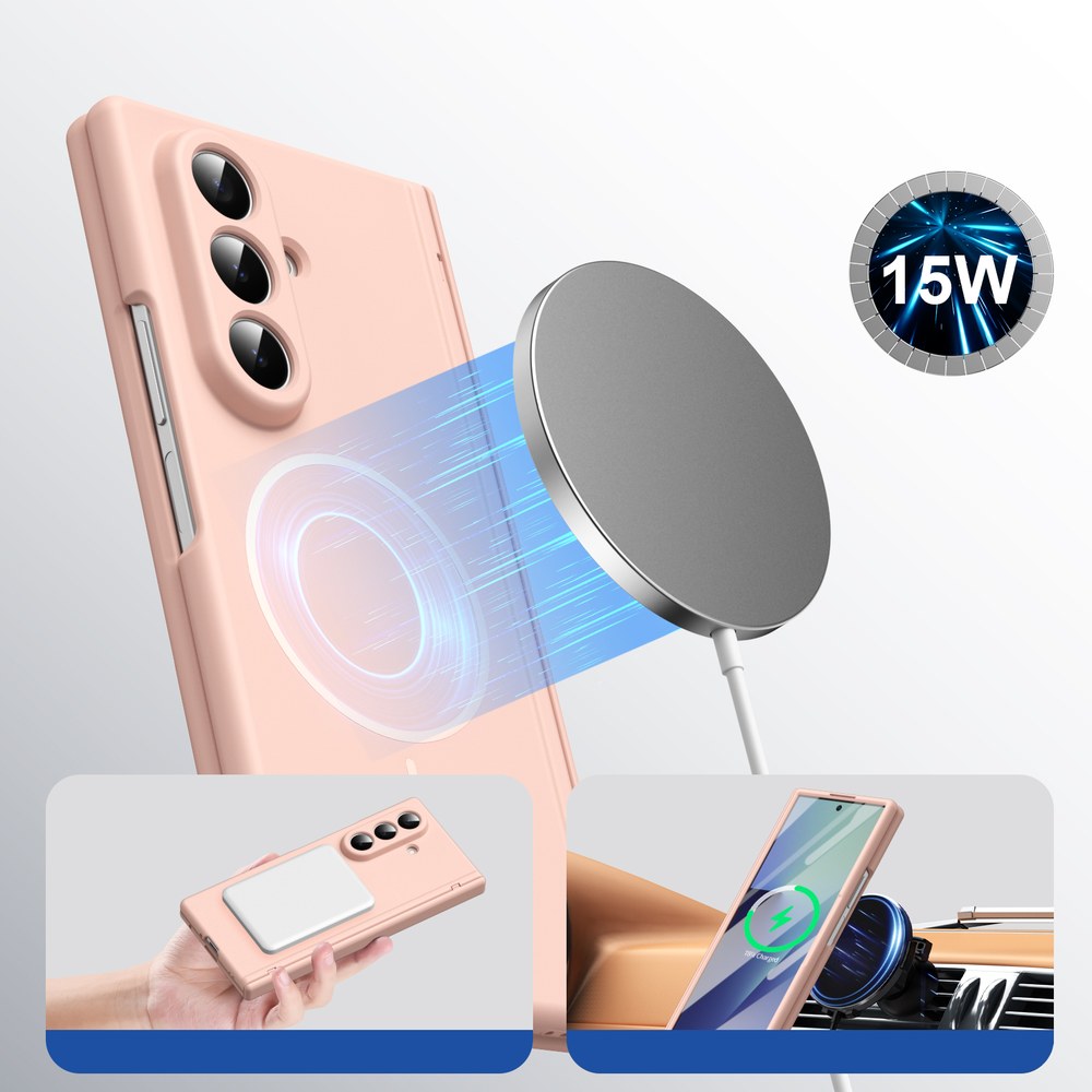 Husă Samsung Z Fold 8 Ultra MagThin integrală, Pink