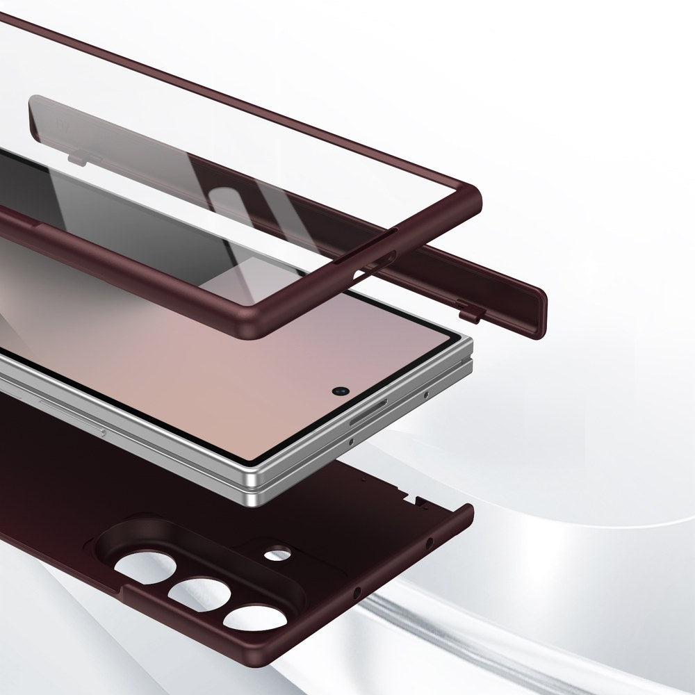 Husă Samsung Z Fold 8 Ultra MagThin integrală, Bordo