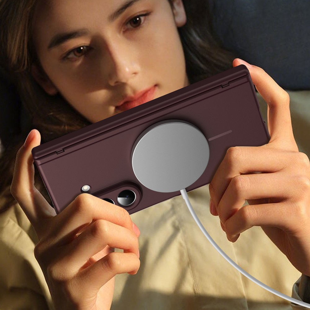 Husă Samsung Z Fold 8 Ultra MagThin integrală, Bordo