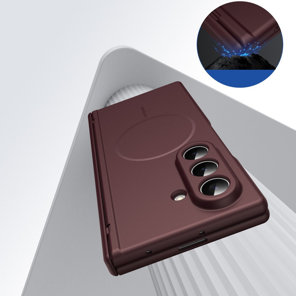 Husă Samsung Z Fold 8 Ultra MagThin integrală, Bordo