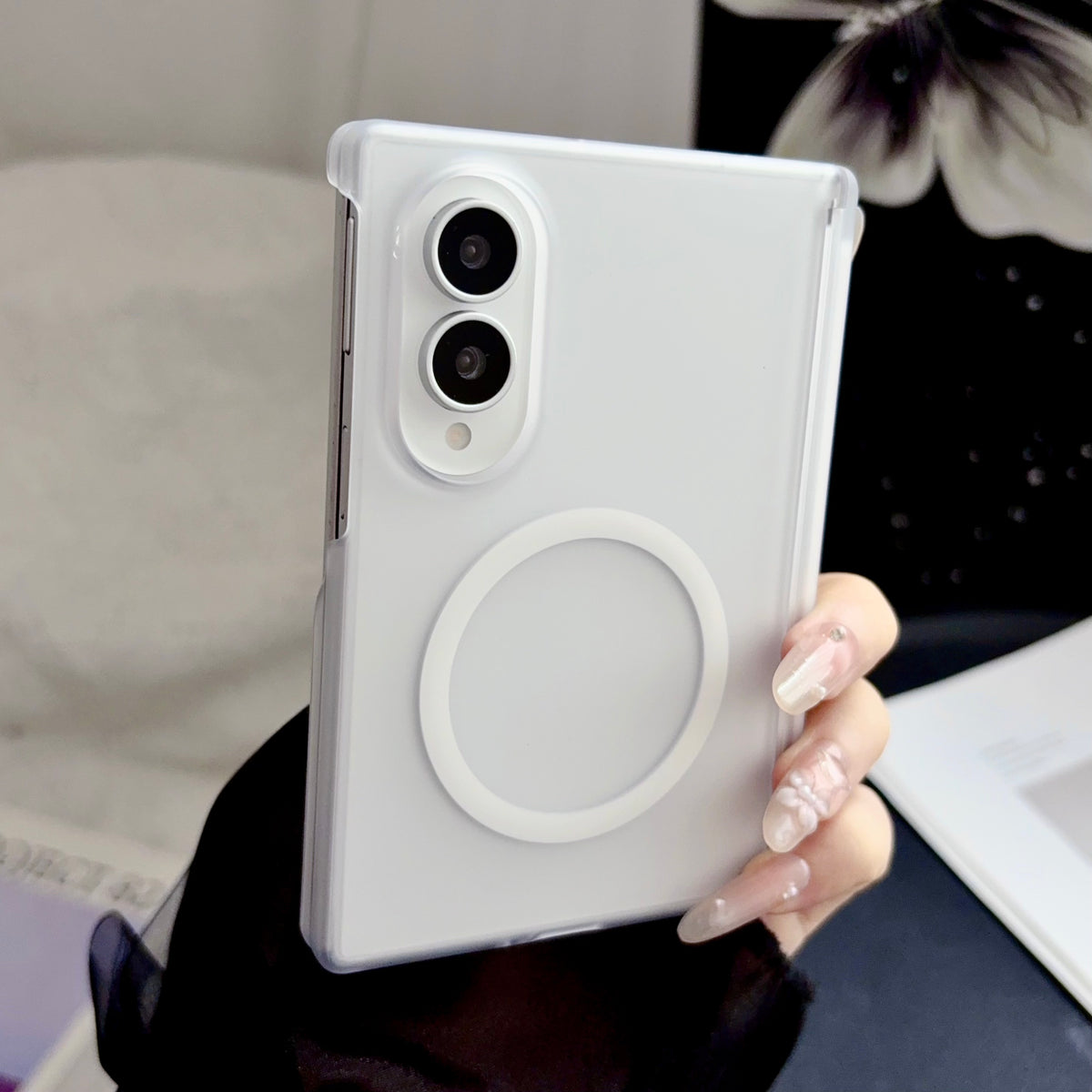 Husă Samsung Z Fold 8 Ultra IceMag Frosted, White