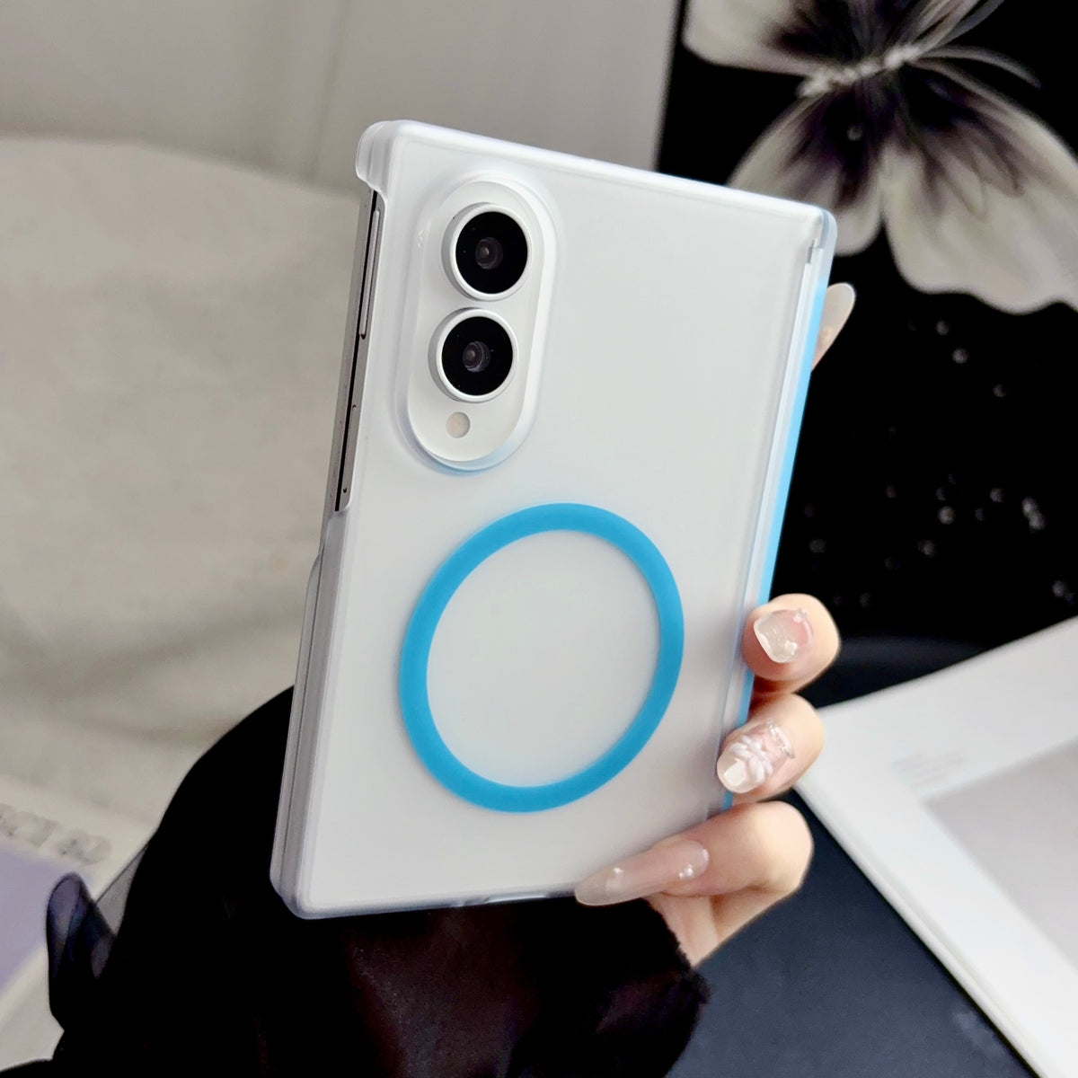 Husă Samsung Z Fold 8 Ultra IceMag Frosted, Blue