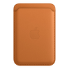 Portofel din Piele compatibil cu iPhone cu MagSafe, Golden Brown