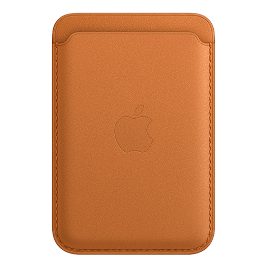 Portofel din Piele compatibil cu iPhone cu MagSafe, Golden Brown