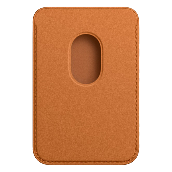 Portofel din Piele compatibil cu iPhone cu MagSafe, Golden Brown