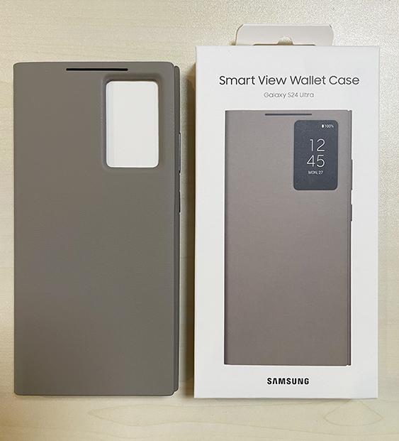 Husa Samsung S24 Ultra Smart View Wallet,Taupe