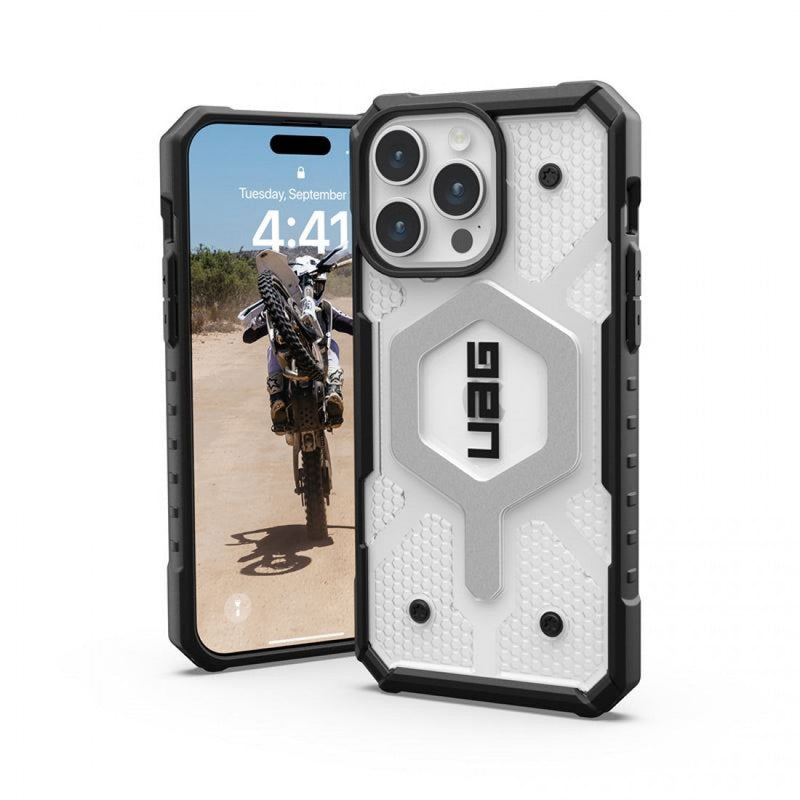 Husa UAG Pathfinder MagSafe Transparentă pentru iPhone 13 Pro Ice