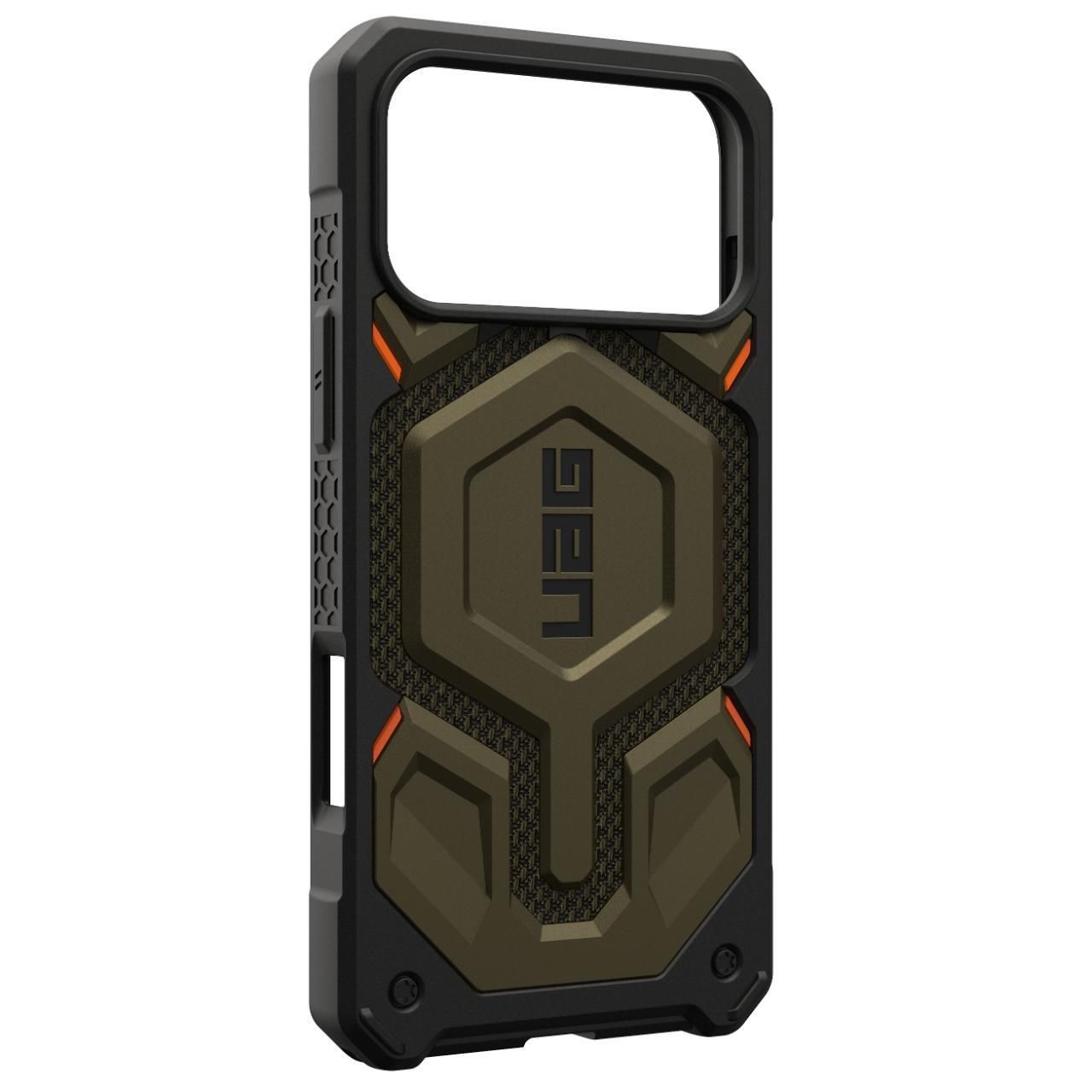 Husa iPhone 17 Pro, UAG Monarch Pro Kevlar cu MagSafe, Element Green