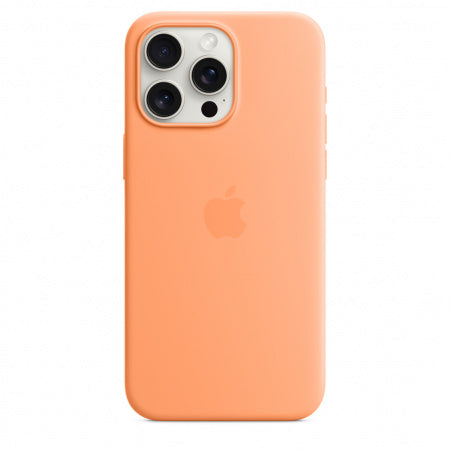 Husa iPhone 15 Pro Max Apple Silicon cu MagSafe ,Orange Sorbet