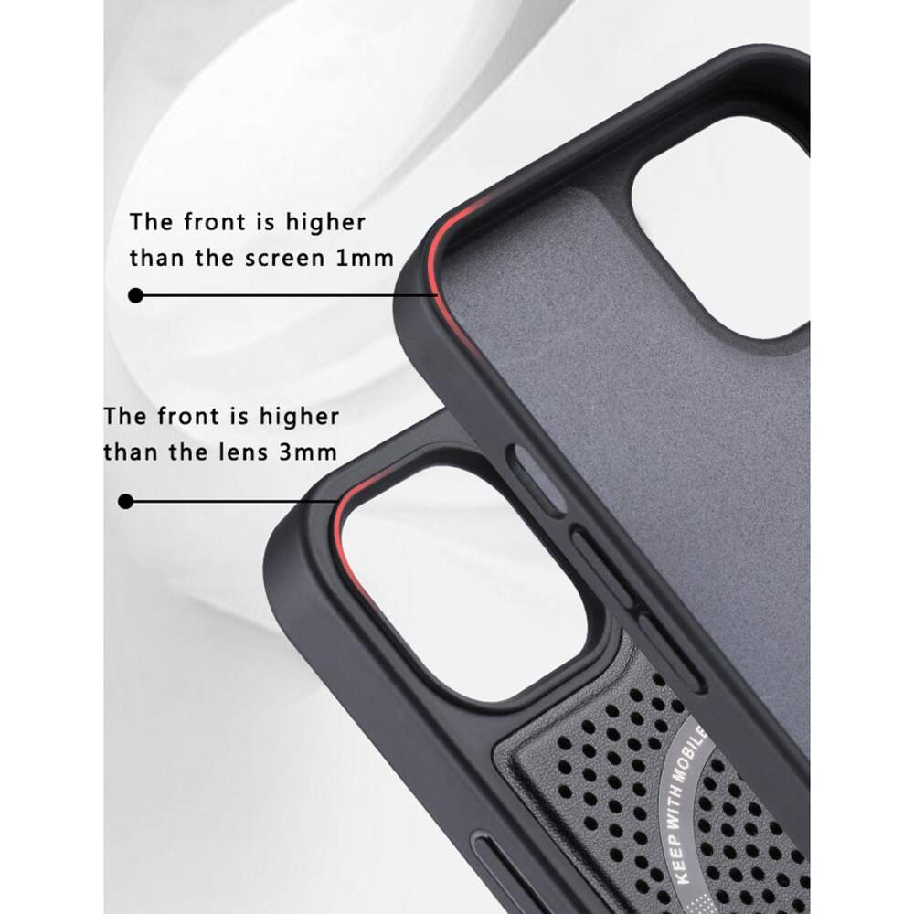 Husa de protectie Magic Magnet cu MagSafe pentru iPhone 13 Pro - Culoare Negru - 